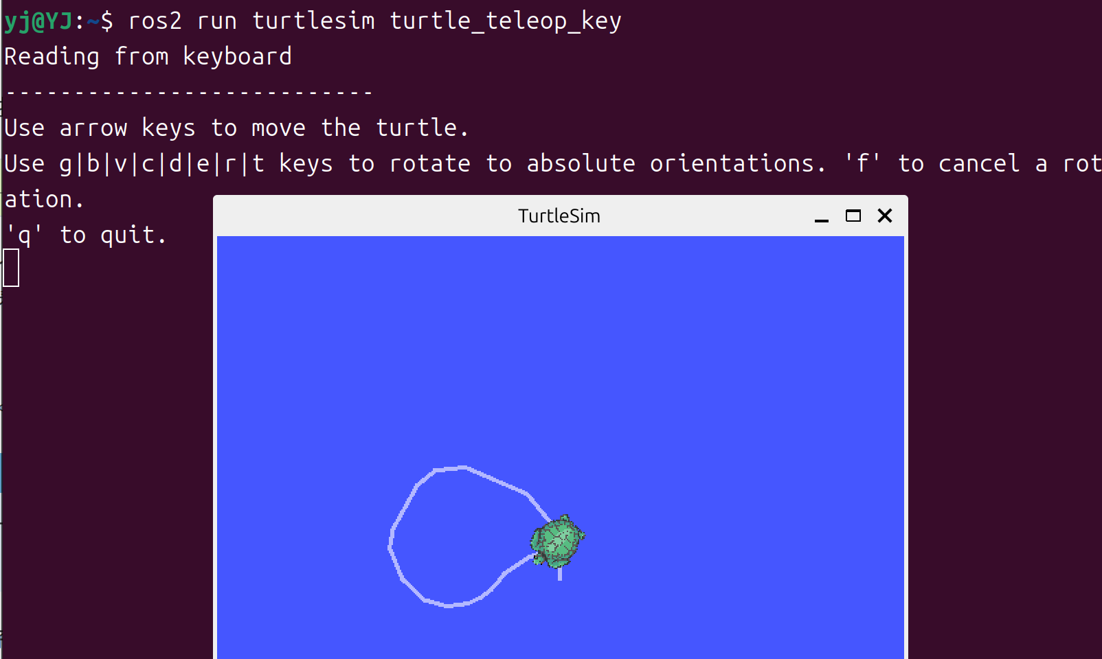 Turtlesim 键盘控制